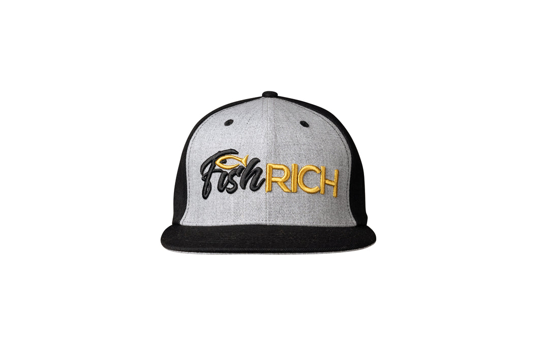 Snapback Hat - Hemp Gray & Black